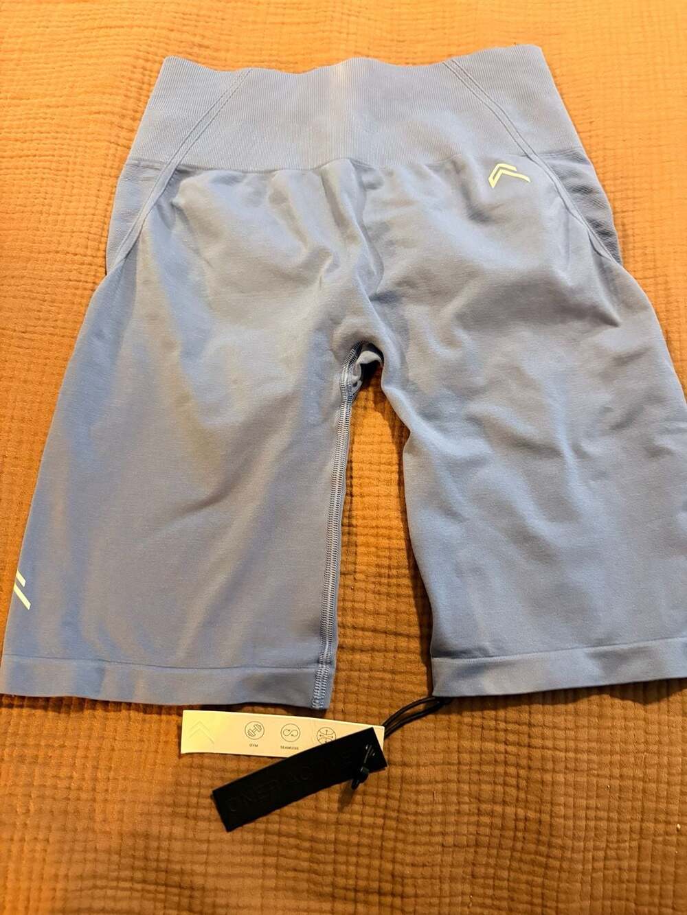 Oner Active Effortless Seamless Cycling Shorts in Light Denim